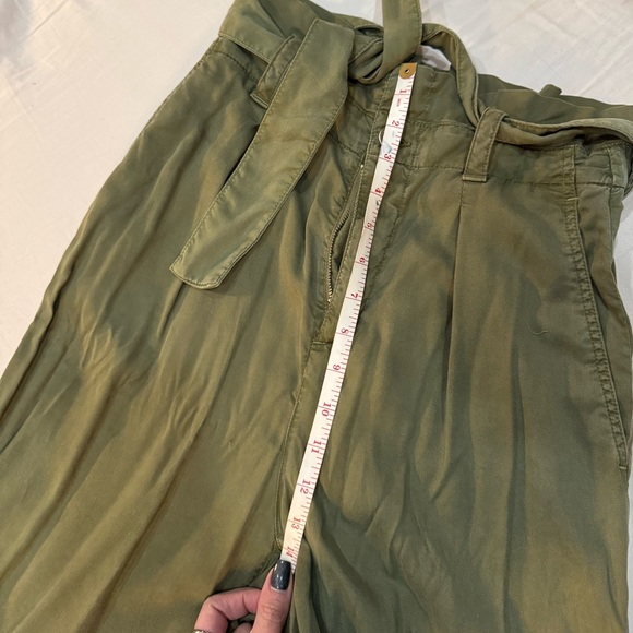 Zara Khaki Green Wide-leg Trousers - M  - Picture 10 of 12